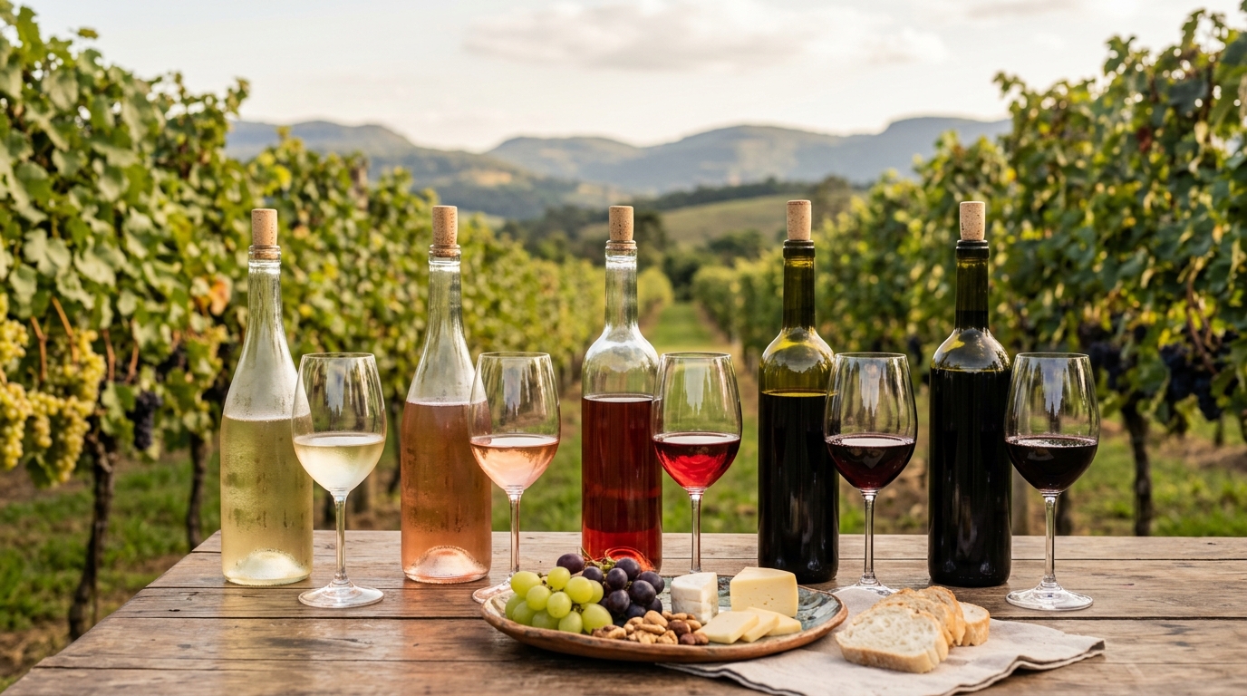 Ilustração: Os Melhores Tipos de Vinhos Brasileiros para o Verão de 2026 - Vinhos de Verão Brasileiros para Iniciantes: Frescor e Leveza em 2026