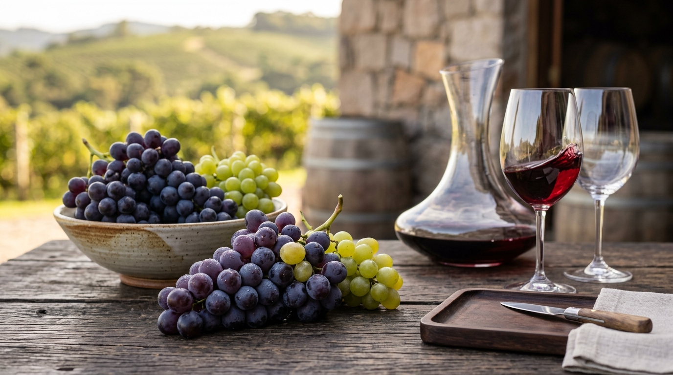 Ilustração: Uvas Brasileiras Perfeitas para a Estação Quente de 2026 - Vinhos de Verão Brasileiros para Iniciantes: Guia Essencial e Refrescante em 2026