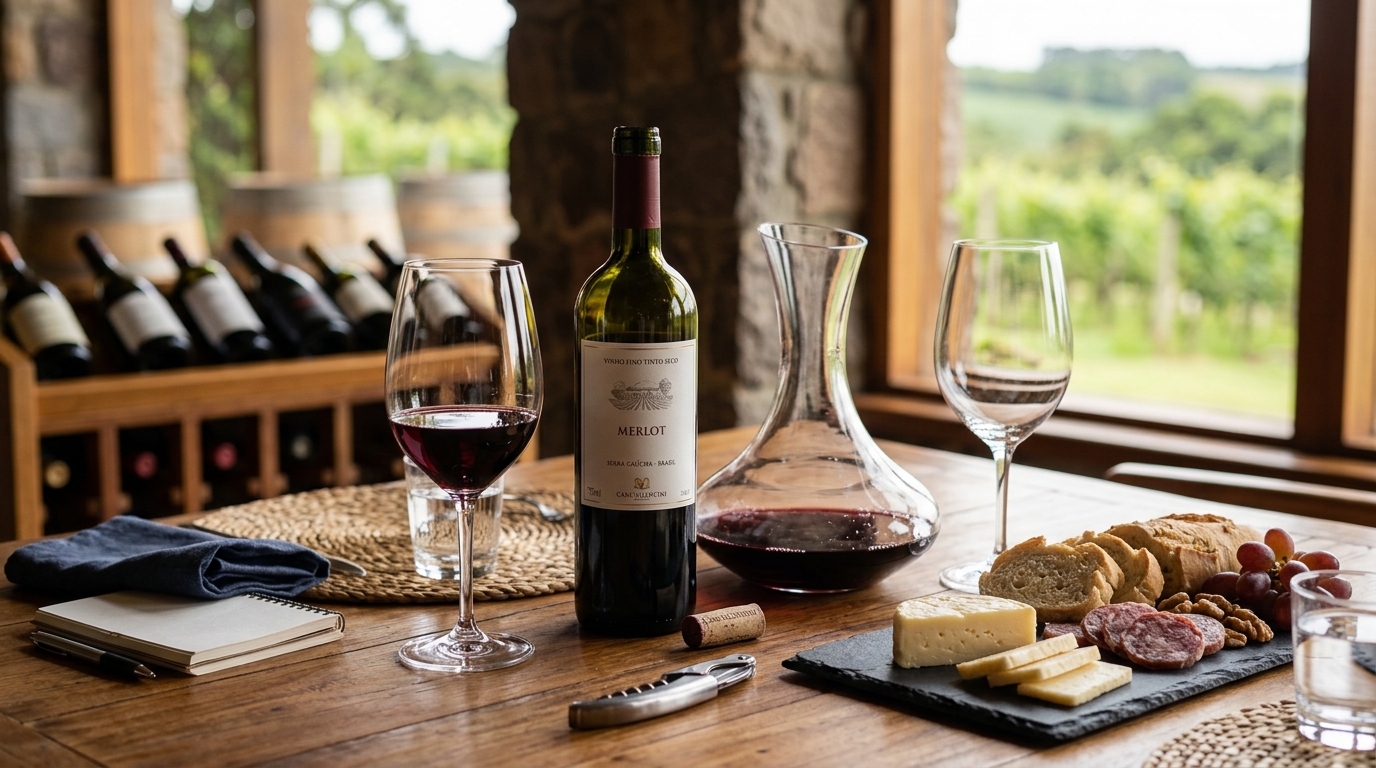 Ilustração: Dicas Essenciais para Servir e Apreciar Seus Vinhos Brasileiros no Verão - Vinhos de Verão Brasileiros para Iniciantes: Guia Essencial e Refrescante em 2026