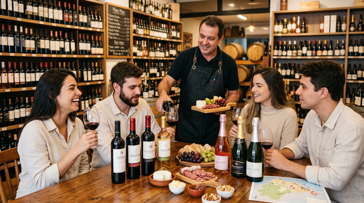 Ilustração: Como Comprar Vinhos Brasileiros Online em 2026: Guia Prático para Iniciantes - Vinícolas Brasileiras Revelação 2026: Guia Essencial para Iniciantes no Mundo dos Vinhos Nacionais