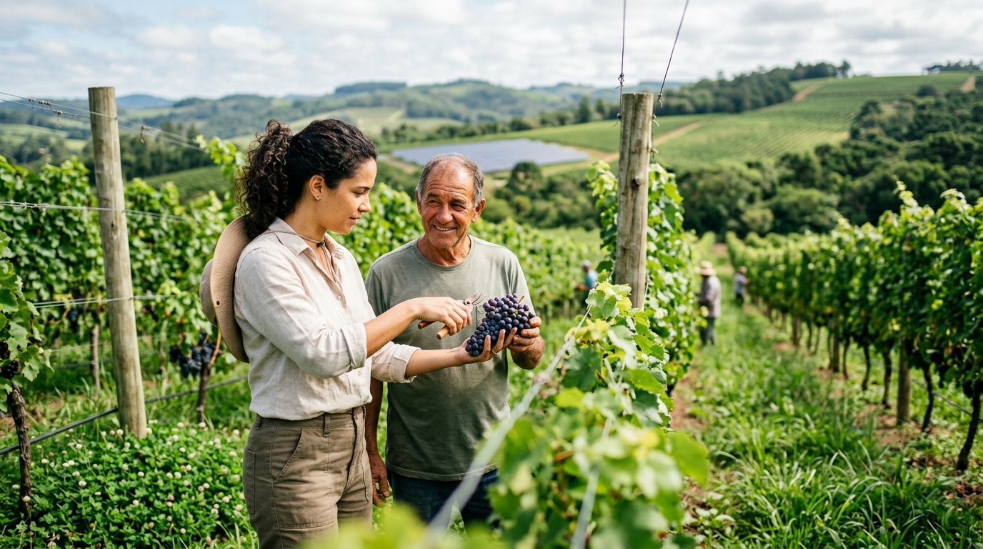 Imagem de capa: Viticultura Sustentável no Brasil 2026: Guia Essencial para Iniciantes em Vinhos Nacionais Conscientes