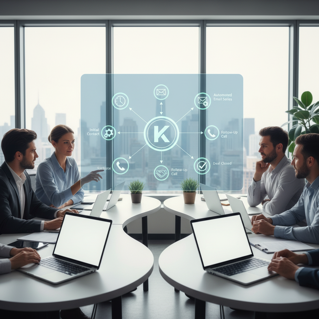 Ilustração: Dicas Essenciais para Sequências de Follow-up que Convertem - Automatize Follow-ups de Vendas no Kommo CRM: Guia Completo para Aumentar Suas Conversões
