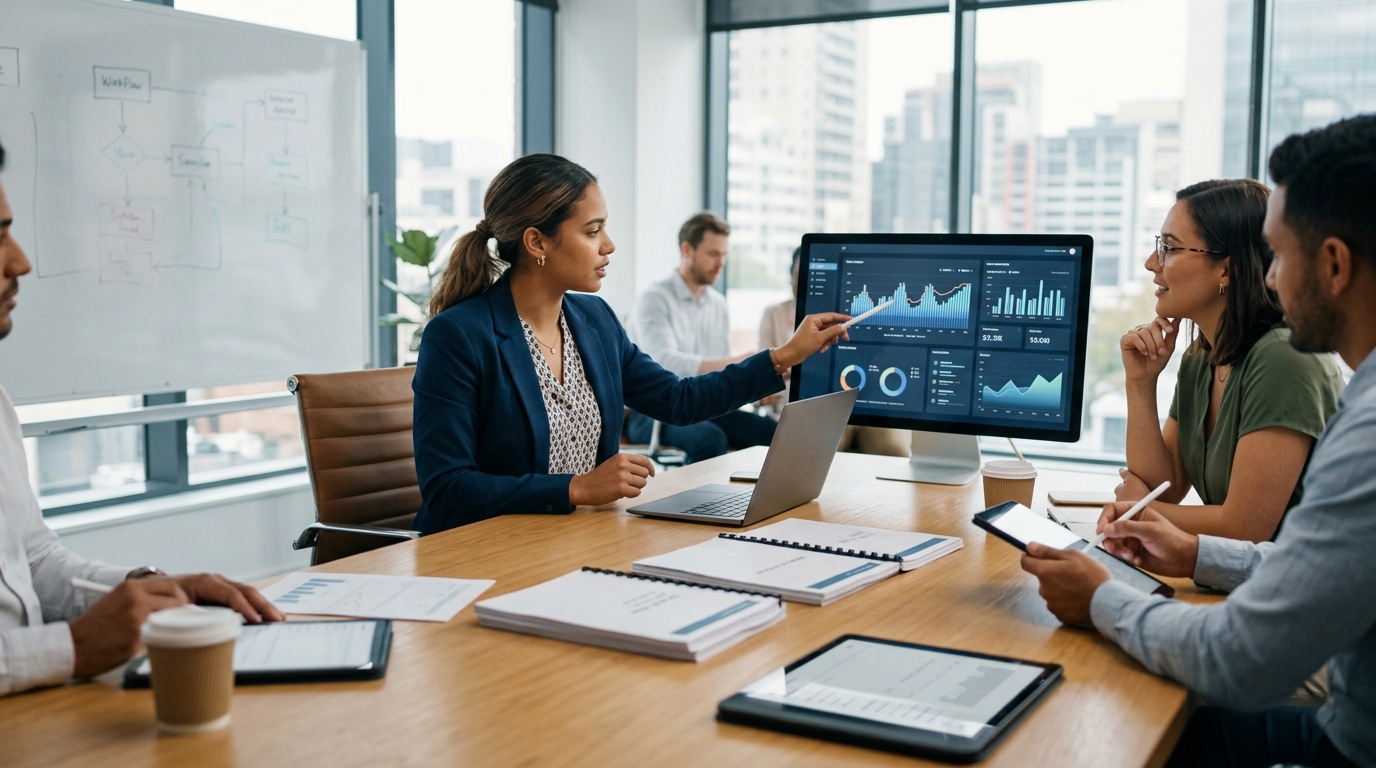 Ilustração: Medindo e Otimizando Suas Campanhas de Upselling e Cross-selling - Como Usar o Kommo CRM para Automatizar Upselling e Cross-selling e Aumentar Vendas