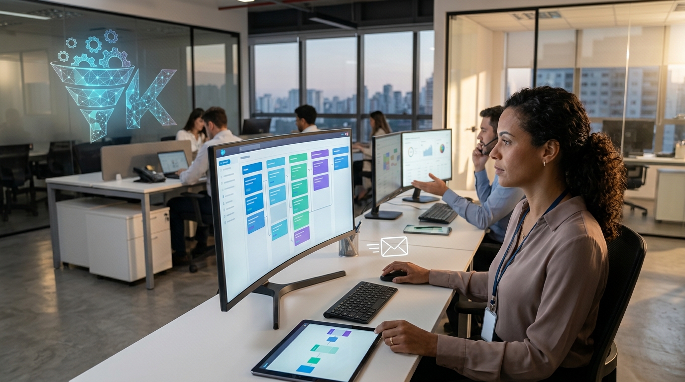 Ilustração: O Que é um Digital Pipeline de Vendas e Por Que Usar o Kommo CRM? - Kommo CRM: Guia Passo a Passo para Criar e Automatizar Seu Pipeline de Vendas Digital