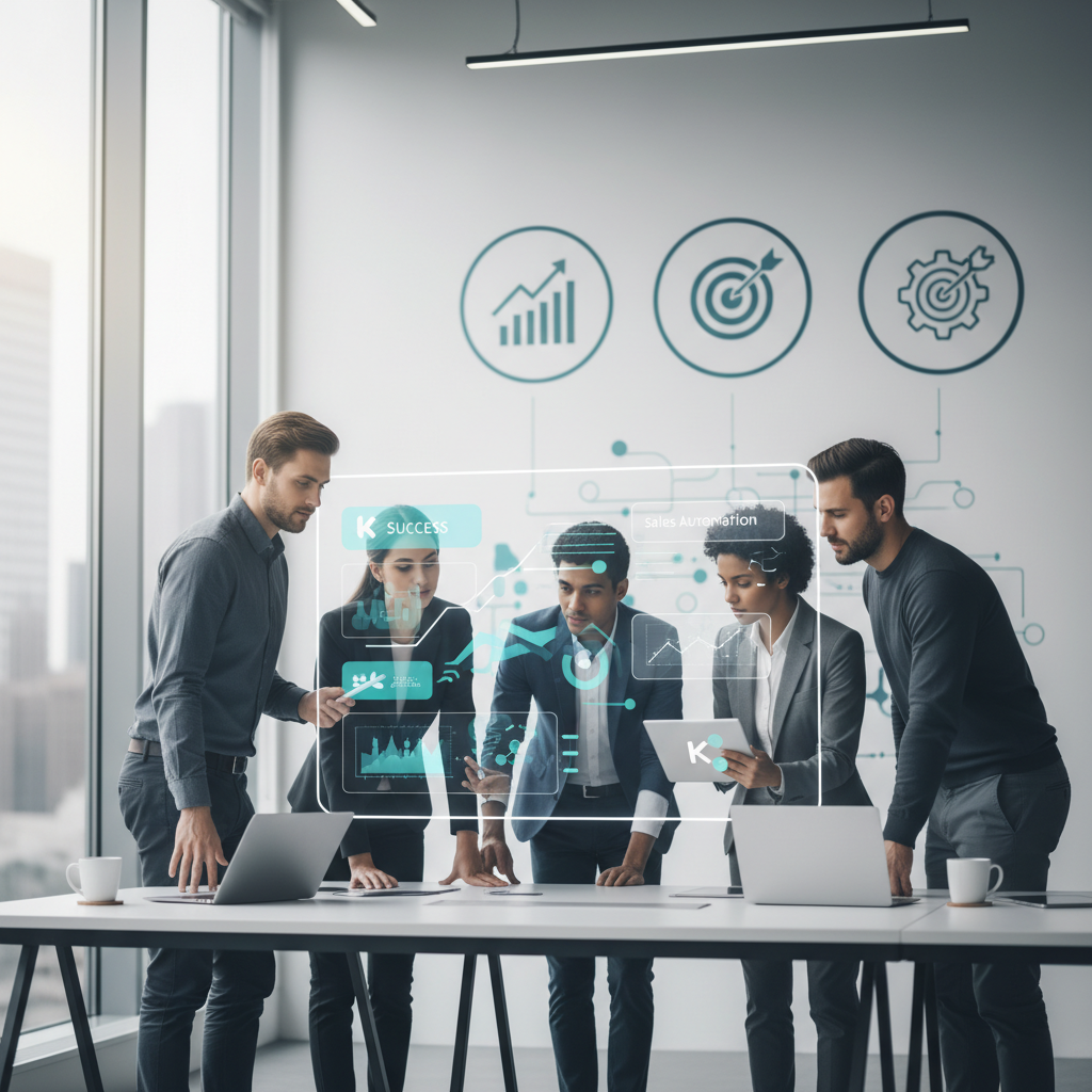 Ilustração: Dicas para o Sucesso na Gestão de Metas com o Kommo CRM - Otimize Suas Vendas: Guia Completo para Criar e Gerenciar Metas no Kommo CRM