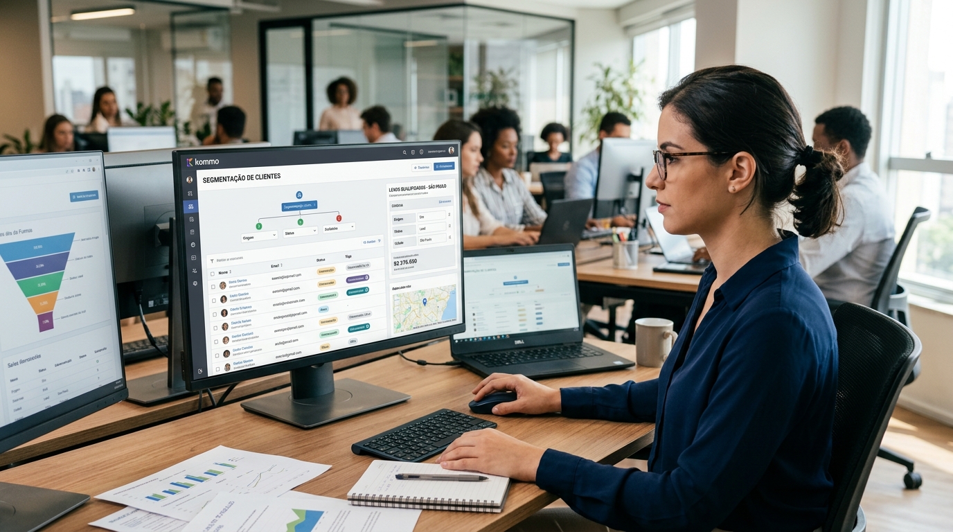 Ilustração: Aplicando a Segmentação em Campanhas de Marketing e Vendas - Segmentação Avançada de Clientes no Kommo CRM: Guia Completo para Campanhas Personalizadas