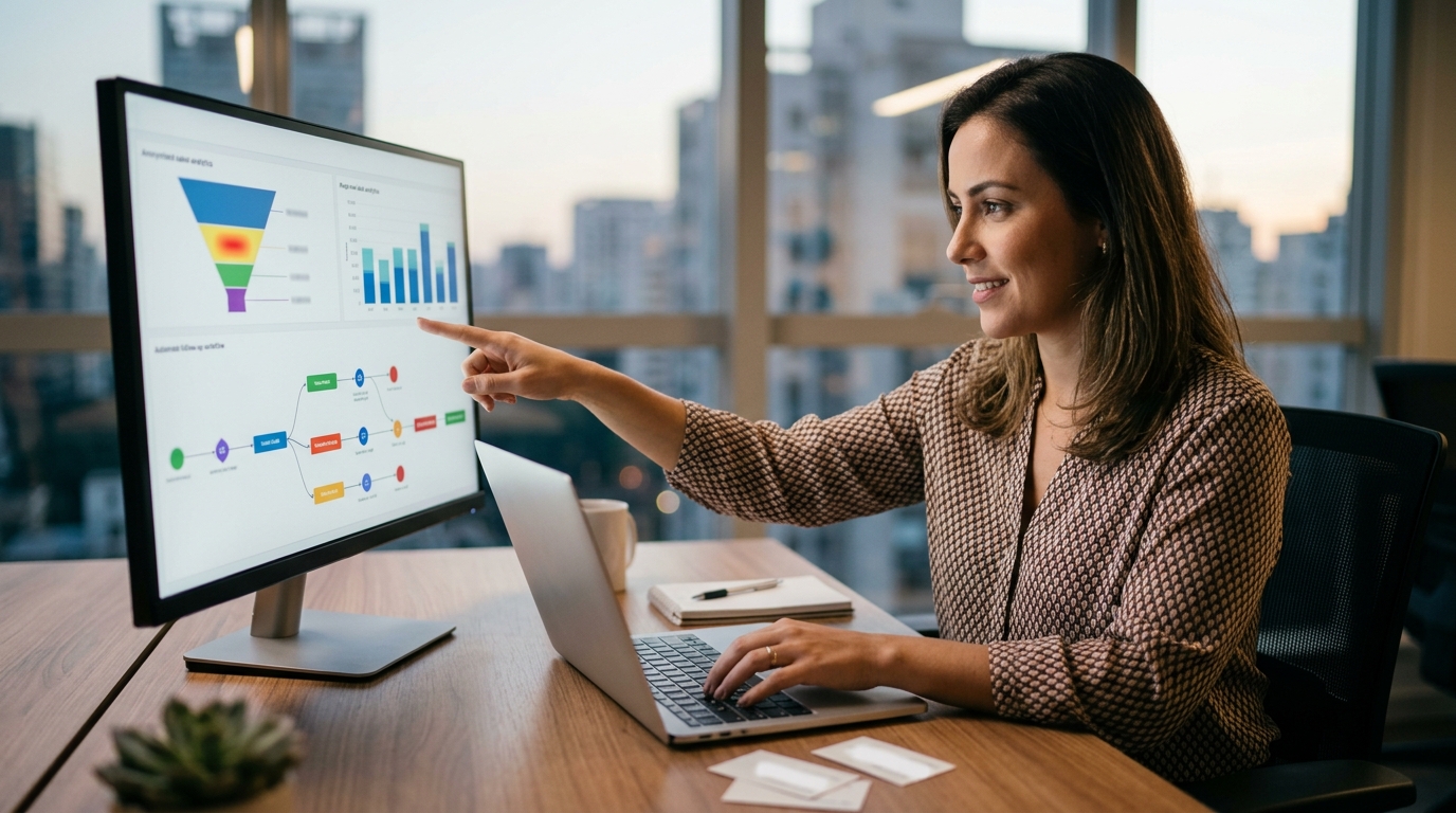 Ilustração: O Papel Essencial do Kommo CRM na Gestão de Projetos de Marketing - Gerenciamento de Projetos de Marketing no Kommo CRM: Automação e Colaboração Eficiente