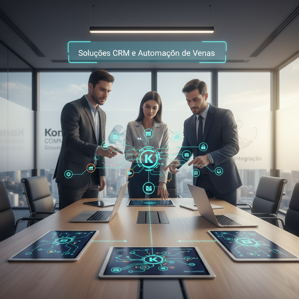 Ilustração: Por Que Integrar Kommo CRM com Seu E-commerce? - Integração Kommo CRM com E-commerce: Shopify e WooCommerce para Otimizar Vendas