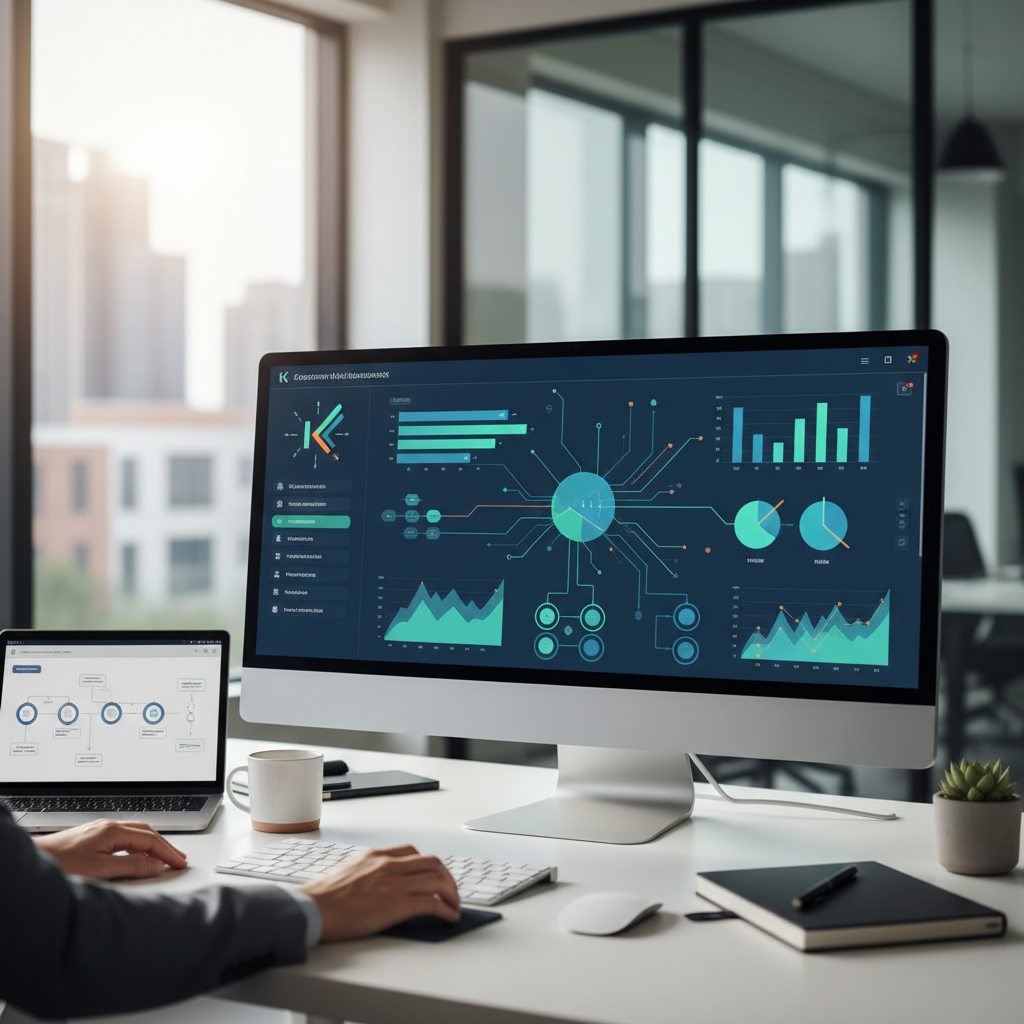 Ilustração: Otimizando Suas Vendas Online com a Integração Kommo - Integração Kommo CRM com E-commerce: Shopify e WooCommerce para Otimizar Vendas