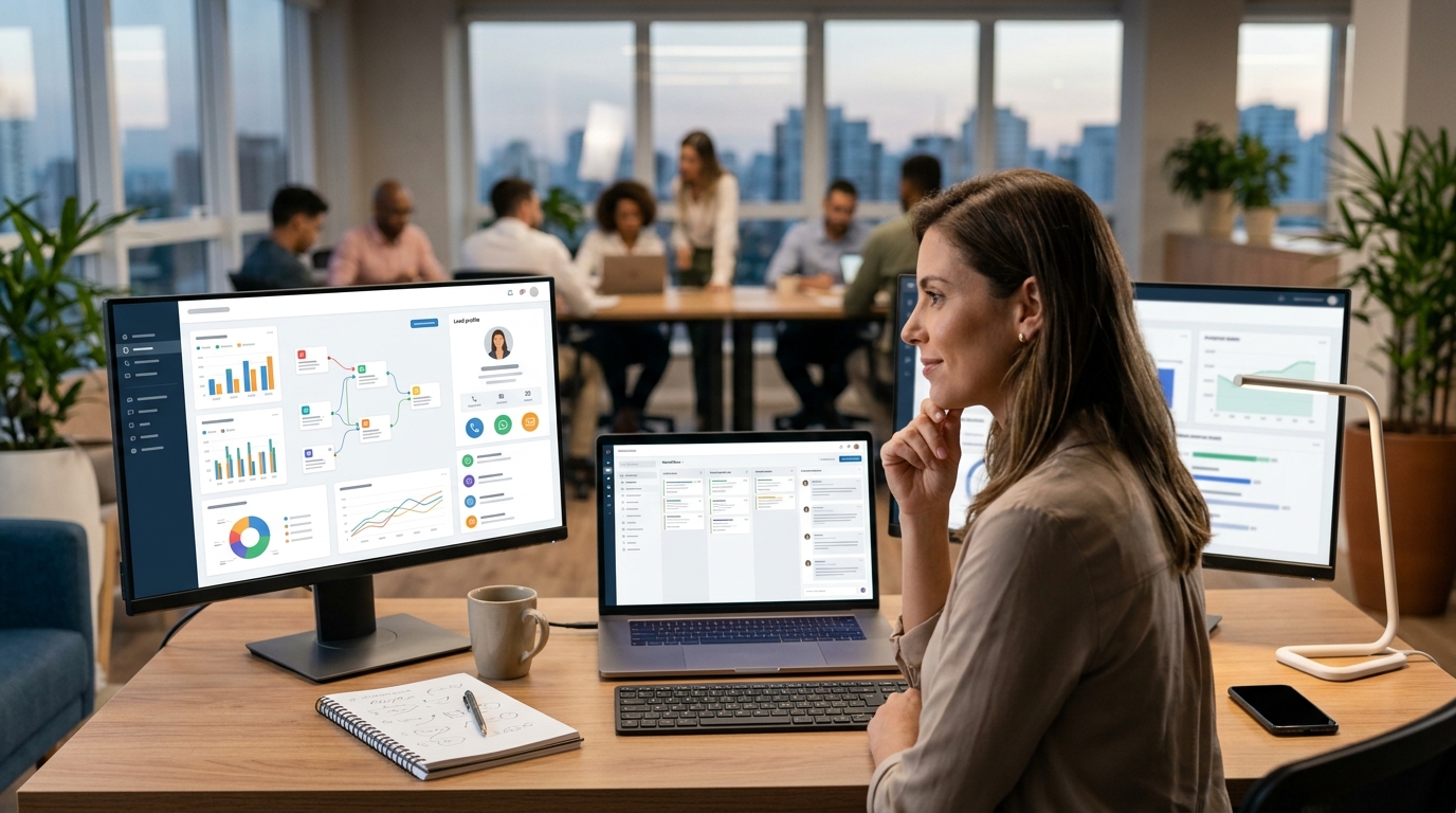 Ilustração: Escolhendo a Solução VoIP Certa para o Kommo - Como Integrar VoIP no Kommo CRM: Guia Completo para Otimizar Suas Chamadas de Vendas