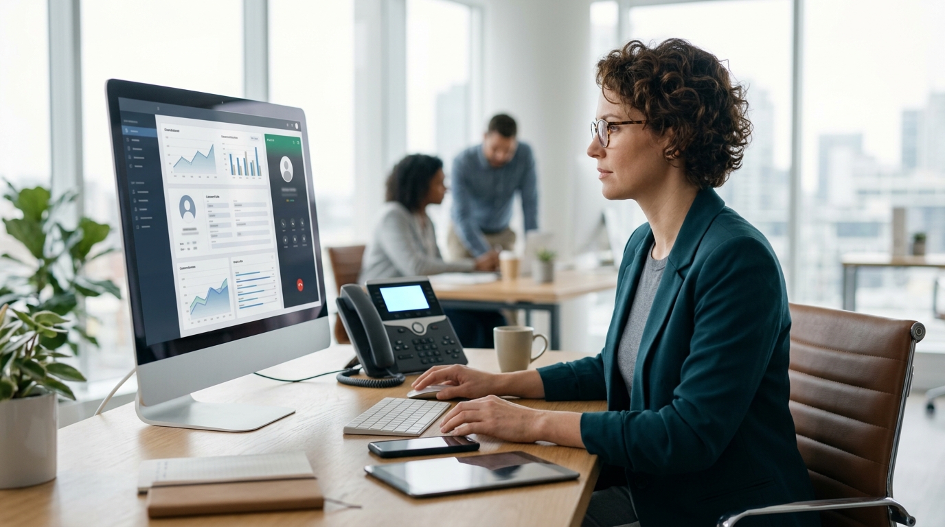 Ilustração: Maximizando o Uso da Integração VoIP-Kommo para Vendas - Como Integrar VoIP no Kommo CRM: Guia Completo para Otimizar Suas Chamadas de Vendas