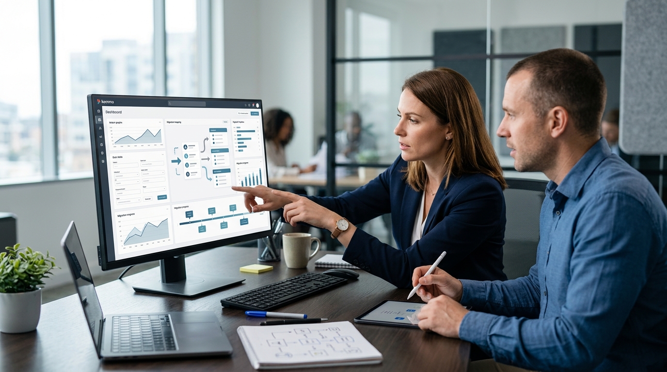 Ilustração: Migração Detalhada Via CSV para o Kommo: Seu Guia Passo a Passo - Como Migrar Dados de Outro CRM para o Kommo: Guia Completo e Sem Perdas