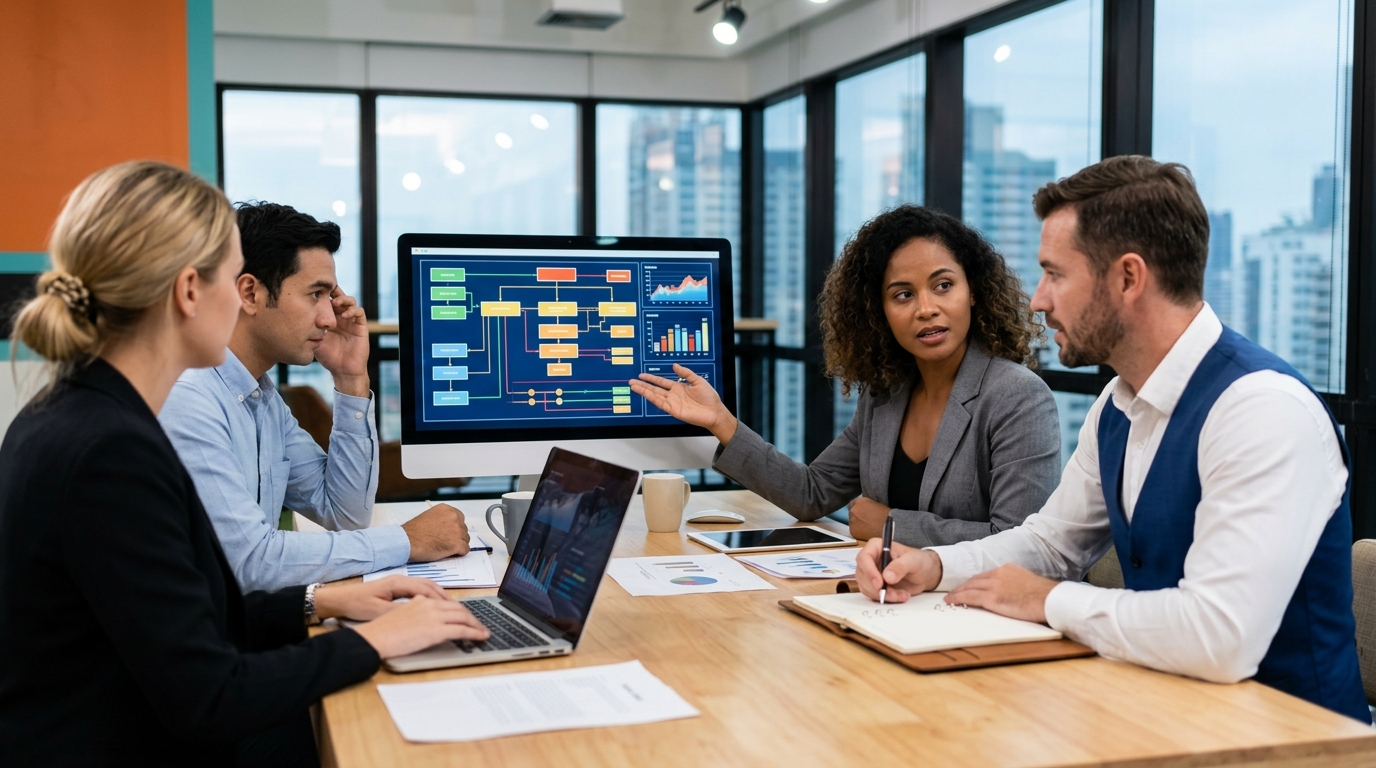 Ilustração: Desafios Comuns na Migração e Suas Soluções - Como Migrar Dados de Outro CRM para o Kommo: Guia Completo e Sem Perdas