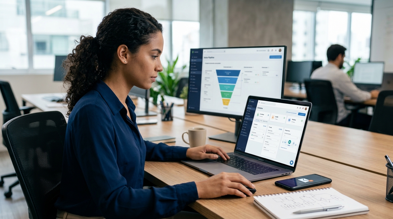 Ilustração: Configurando o Rastreamento de E-mails no Kommo CRM - Como Rastrear Aberturas e Cliques de E-mail no Kommo CRM: Guia Completo para Otimizar o Engajamento