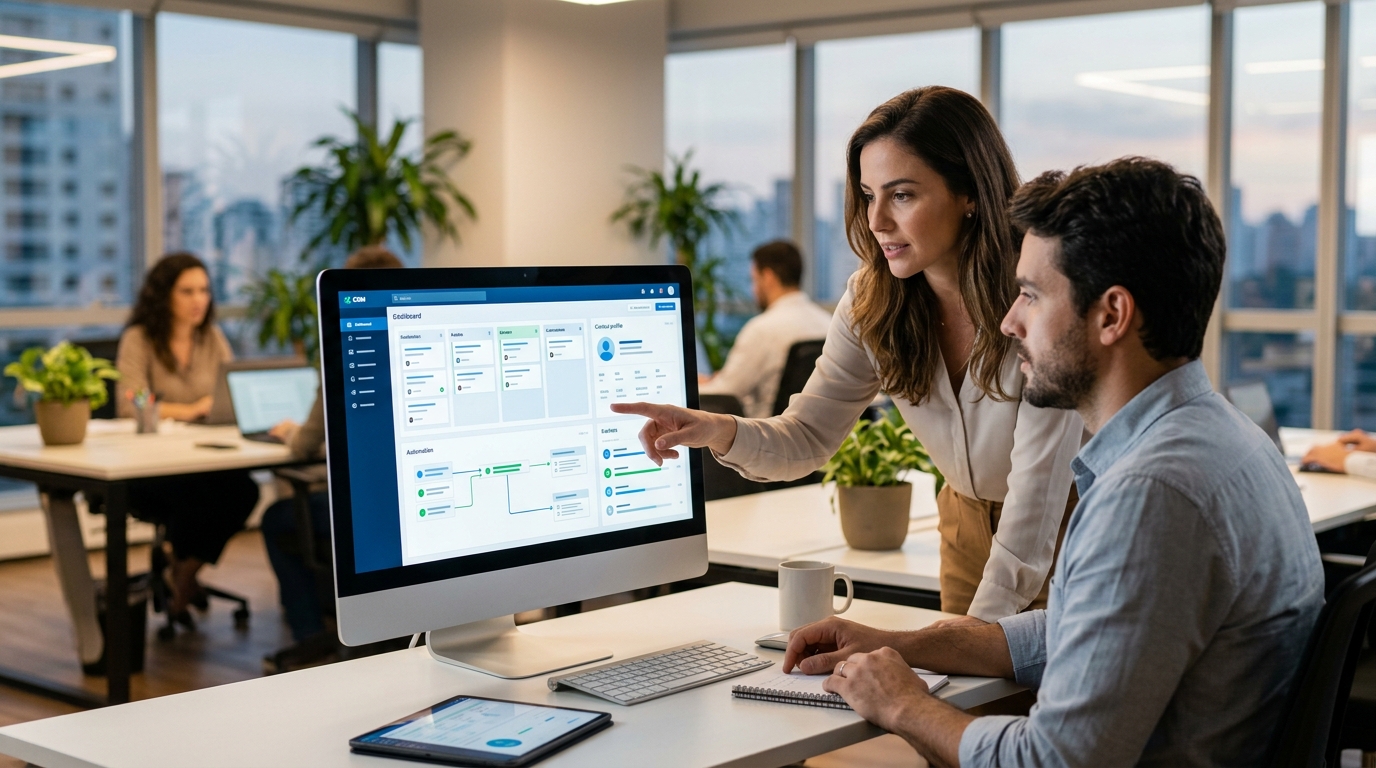 Ilustração: Otimizando o Engajamento com Base nos Dados - Como Rastrear Aberturas e Cliques de E-mail no Kommo CRM: Guia Completo para Otimizar o Engajamento