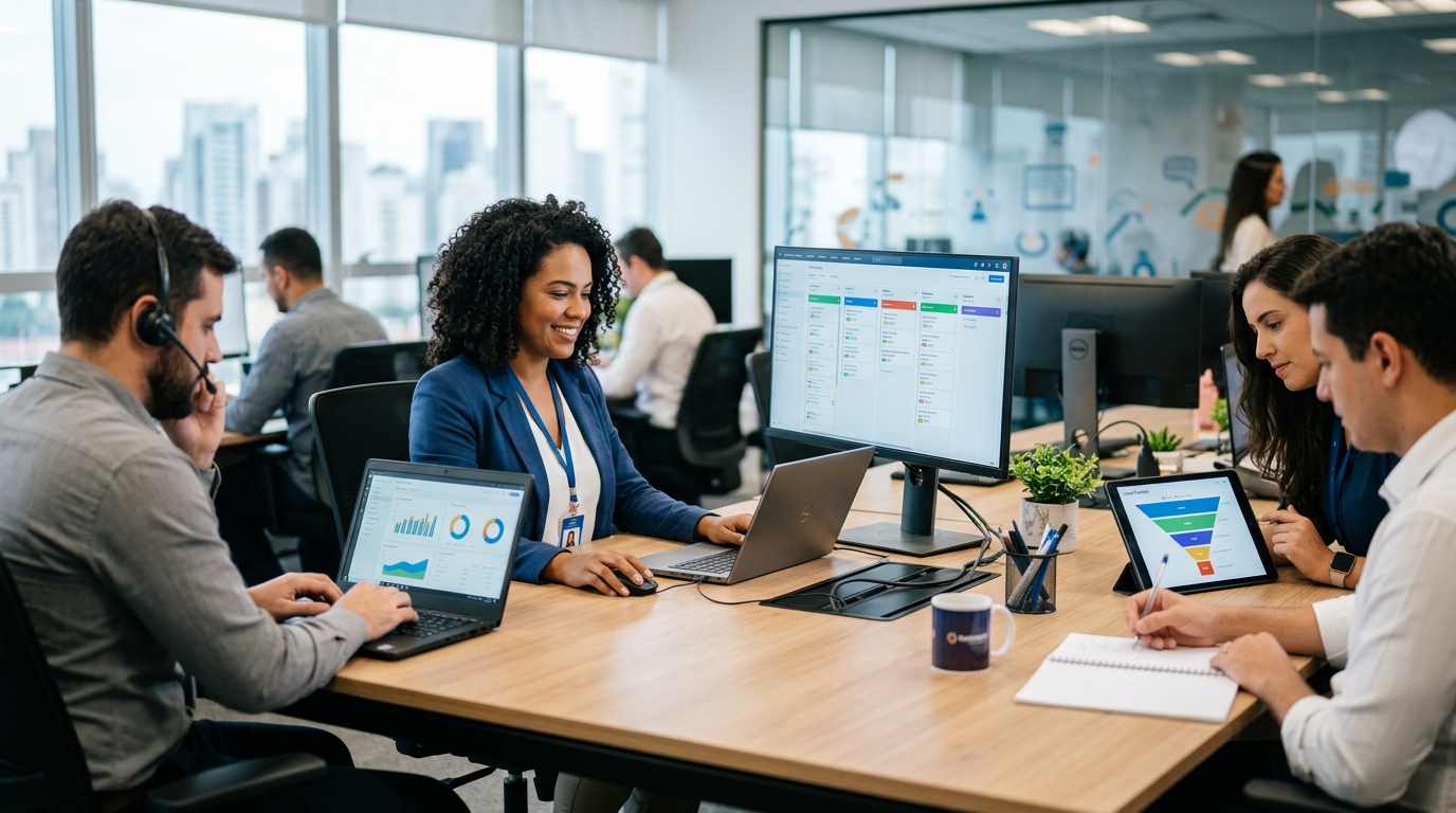 Ilustração: Estratégias para um Atendimento Pós-Venda Excepcional - Como Usar Kommo CRM para Suporte ao Cliente: Automação e Atendimento Pós-Venda Eficazes