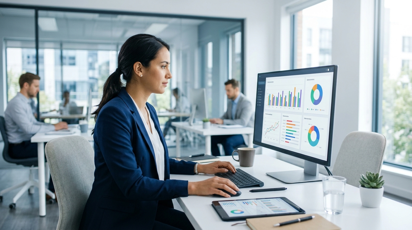 Ilustração: Monitoramento de Desempenho e Relatórios Personalizados - Kommo CRM para Afiliados e Parcerias Estratégicas: Guia Completo de Gestão