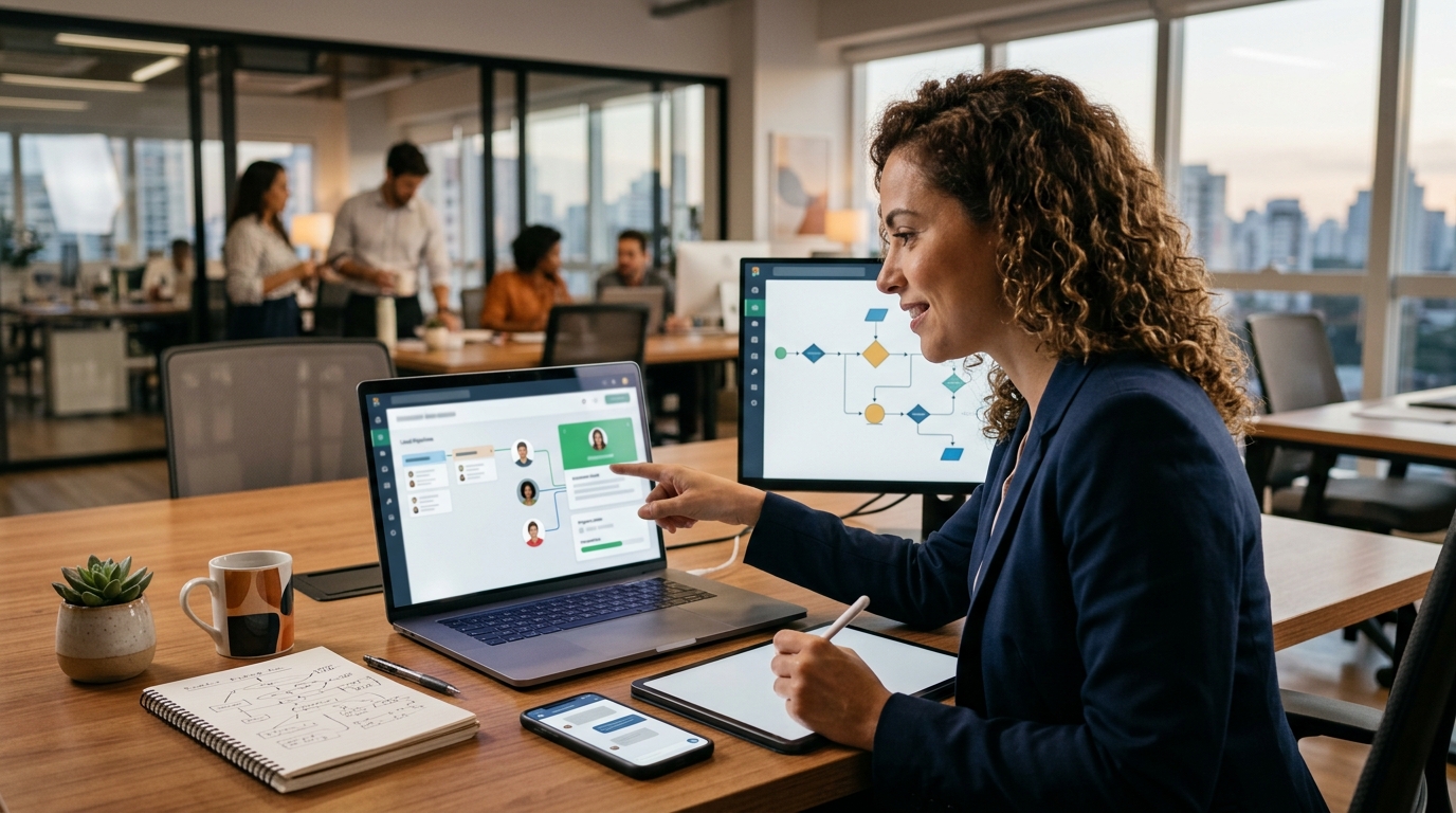 Ilustração: Kommo CRM e Facebook Lead Ads: A Combinação Poderosa para sua Estratégia de Marketing - Como Integrar Kommo CRM com Facebook Lead Ads para Captura Automática de Leads Eficiente