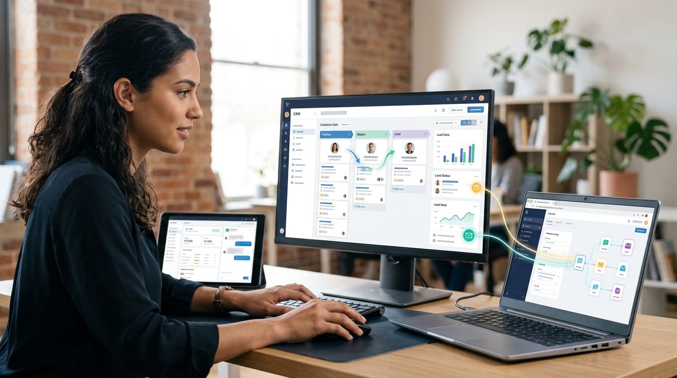 Ilustração: Guia Passo a Passo: Integrando Kommo CRM e Google Ads para Resultados - Como Integrar Kommo CRM com Google Ads para Otimizar Campanhas e Aumentar Vendas