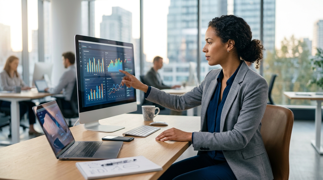 Ilustração: Criando Relatórios Personalizados e Dashboards a Partir dos Dados Integrados - Como Integrar Kommo CRM com Google Sheets para Relatórios Personalizados e Automação de Dados Eficiente