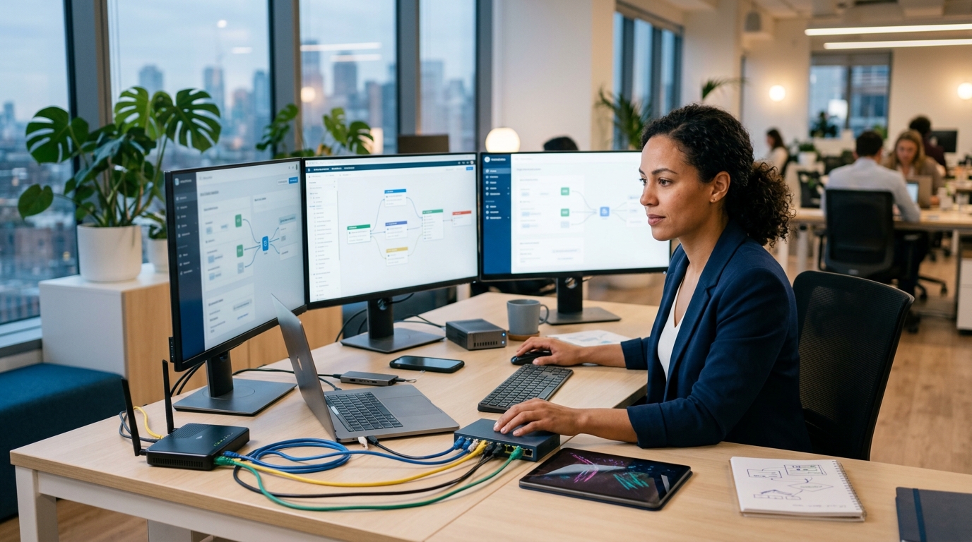 Ilustração: Guia Passo a Passo: Integrando Kommo CRM com Microsoft Teams - Como Integrar Kommo CRM com Microsoft Teams para Vendas e Produtividade