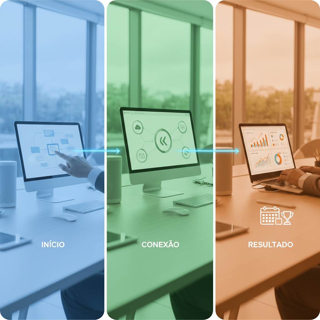 Ilustração: Guia Passo a Passo: Integrando Kommo CRM com Zapier - Integração Kommo CRM com Zapier: Automação Inteligente para seu Negócio