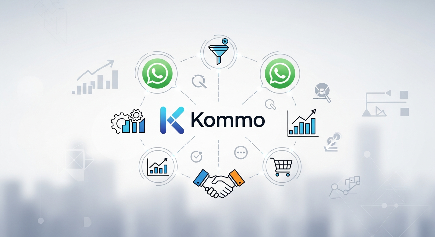 Ilustração: Otimizando Vendas com Automações Inteligentes no Kommo - Integração Kommo e WhatsApp Business: Tutorial Definitivo para Vendas Diretas