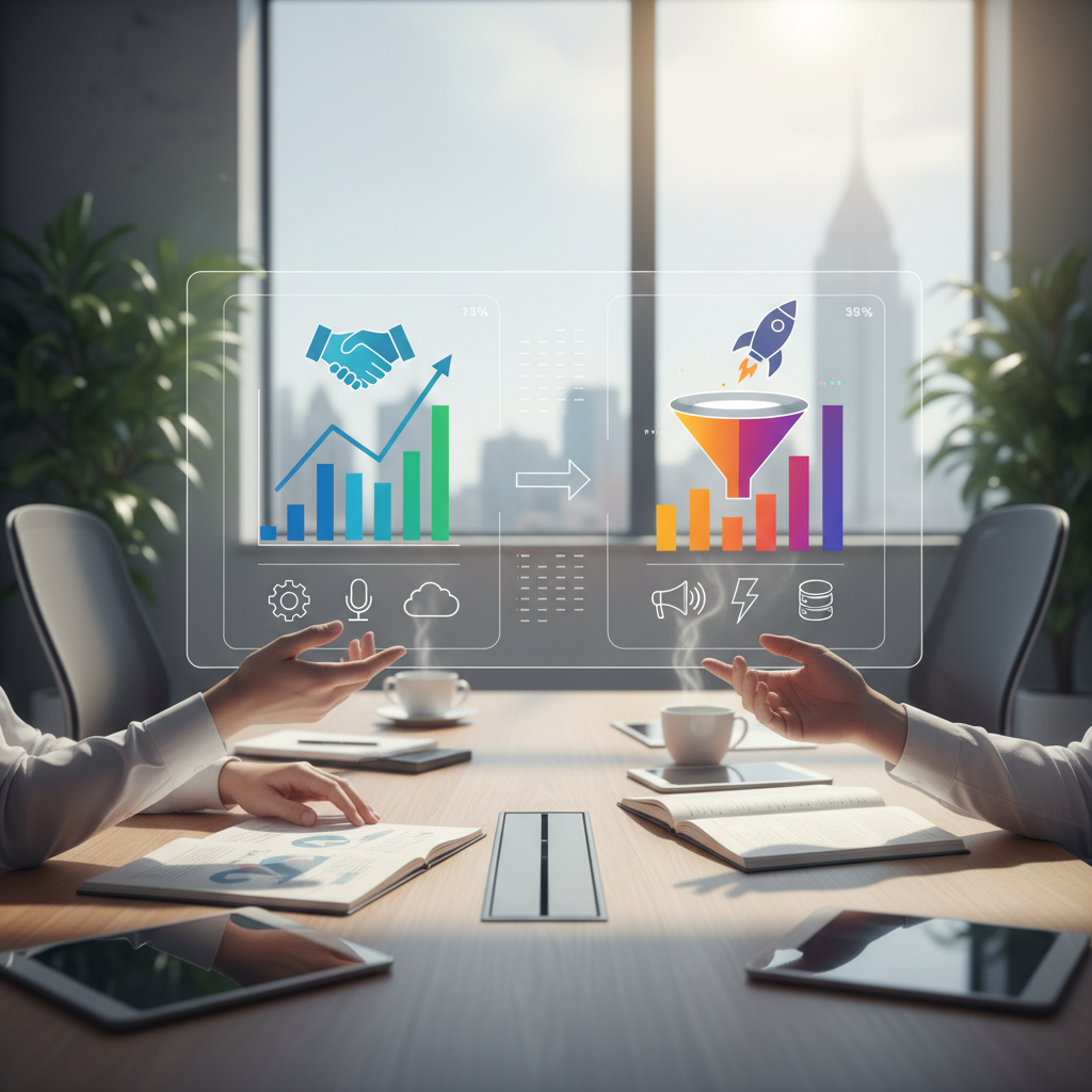 Ilustração: Comparativo Detalhado: Kommo CRM vs RD Station CRM - Kommo CRM vs RD Station CRM: Escolha a Melhor Solução para Marketing e Vendas