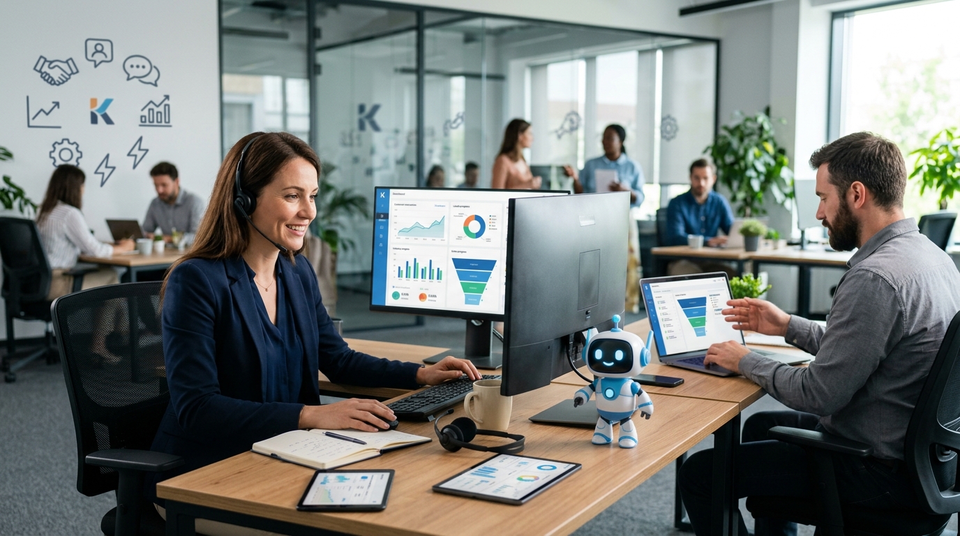 Ilustração: O Poder do Salesbot Kommo na Automação de Agendamentos - Como Criar um Salesbot Kommo para Agendamento Automático de Demonstrações: Guia Completo