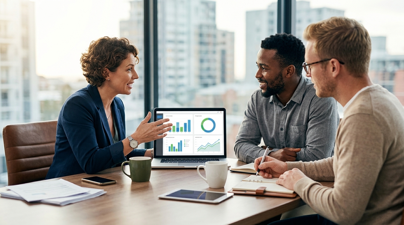 Ilustração: Maximizando os Resultados: Benefícios Além do Agendamento - Como Criar um Salesbot Kommo para Agendamento Automático de Demonstrações: Guia Completo