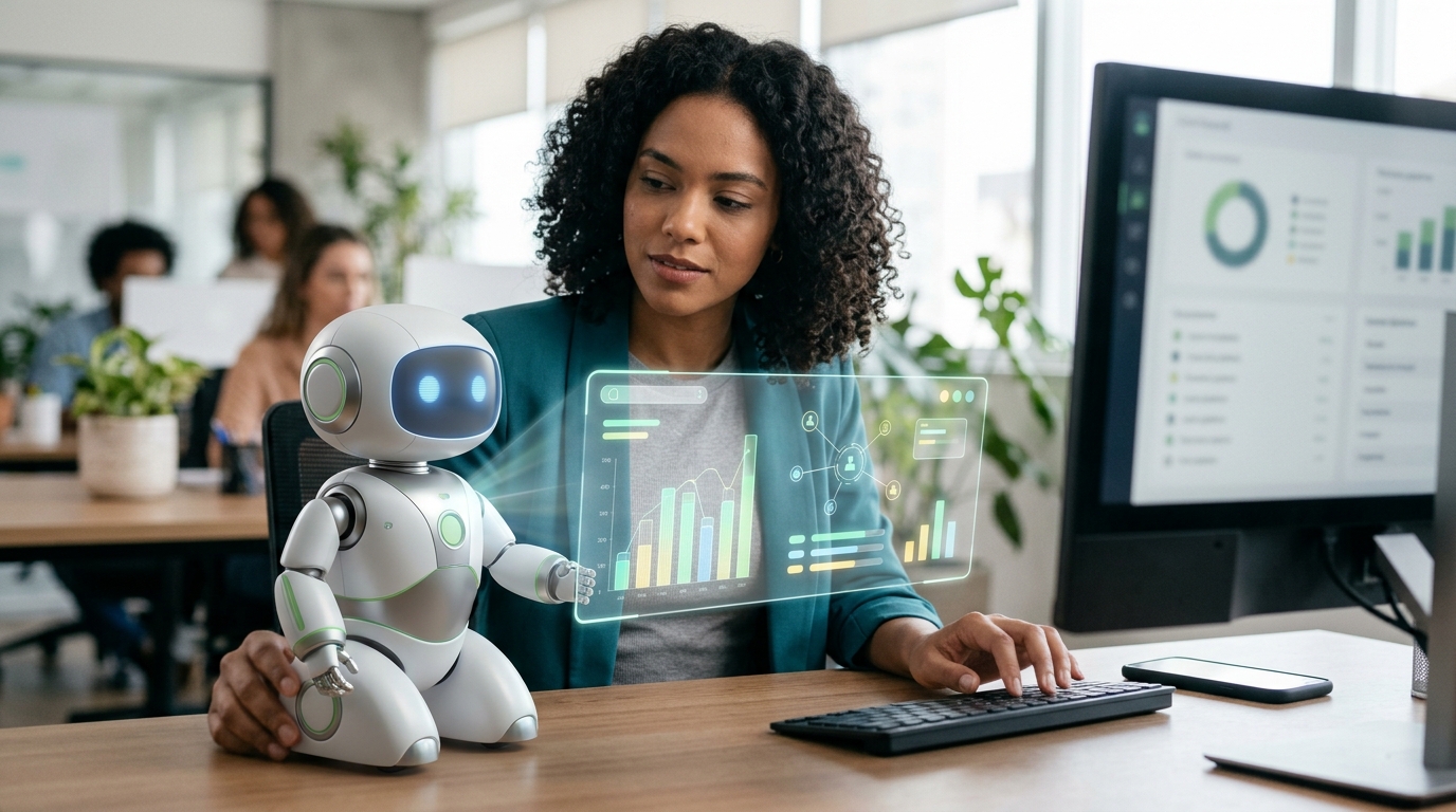 Ilustração: Salesbot Kommo: Um Aliado Estratégico para Processos Internos - Salesbot Kommo para RH: Otimize Onboarding e Treinamentos Internos